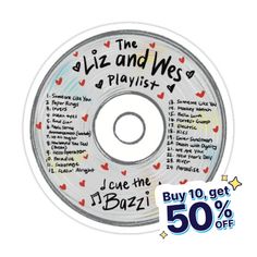 a cd with the words i love the jazz and me playlist written on it