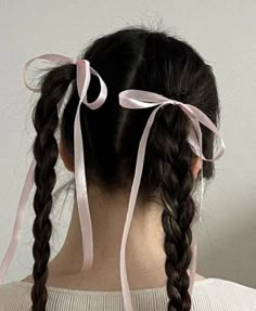 Girly Hairstyles, Bow Hairstyle, Ribbon Hairstyle, Pink Pilates Princess, Hairstyle Inspo, Pilates Princess, Body Modification, Dream Hair, Aesthetic Hair