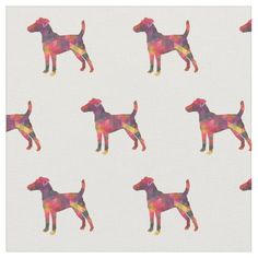 an image of a pattern of dogs on a white background with the words german shorthaired pointerer by breed collection