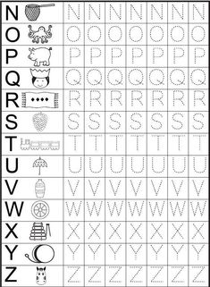 the worksheet for preschool to learn how to write and draw letters with numbers