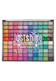 Just Shine Makeup Palette (original price, $14.90) available at #Justice Claire's Makeup, Shine Makeup, Justice Accessories, Unicorn Fashion, Shop Justice