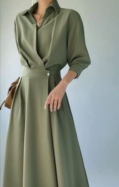 Gaun Koktail, Type One, Long Shirt Dress, Modest Fashion Outfits, Dress Measurements, 가을 패션, Casual Style Outfits, Classy Dress, Long Shirt