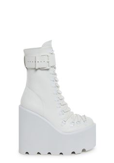 base|white Rave Clothing, Rave Fashion, Skirts With Boots, High Wedges, Pride Outfit, Platform Sandals Heels, Rave Outfits, Platform Boots, D Ring