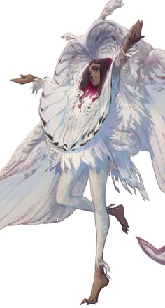 a woman dressed as an angel with wings