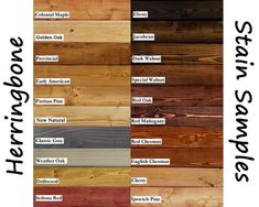 the different colors of wood are shown in this poster, which is also available for purchase