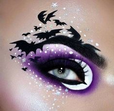 Makeup Ideas For Summer, Creepy Love, Halloween Eyeshadow, Crazy Eye Makeup, Pretty Eye Makeup