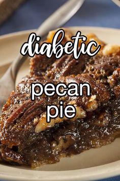 Diabetic Pecan Pie - This diabetic-friendly, low-sugar pecan pie is astoundingly good. This recipe preserves that ooey-gooey inside and fulfills a rich, sweet fantasy. | CDKitchen.com Ww Pecan Pie Recipe, Life Love And Sugar Recipes, Pecan Pie For Diabetics, Low Carb Pecan Recipes, Sugar Free Apple Pie Recipe, Sugar Free Pecan Pie Bars, Pecan Fluff Pie, Baked Hand Pies Recipes Easy, Thanksgiving Desserts For Diabetics