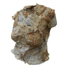 a rock that is brown and white in color