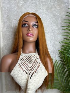 Our wigs are also  everyday wig and also realistic This unit is ginger orange which can be parted how ever you want it this wig is 100% human hair and absolutely gorgeous 100 Human Hair, 100 Percent, Lace Front, Hair Extensions, Halloween Shopping, Human Hair, Ginger, Beauty Book, Wigs