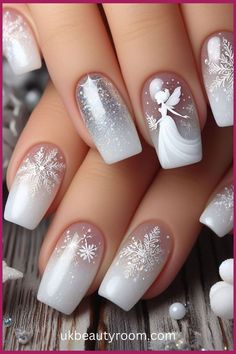 White nails are versatile, timeless, and suitable for any occasion. They offer a clean and polished look that complements any outfit. This post contains 39 white nail designs to help you stand out from the crowd. Cute, milk, milky, brown and, simple, short, gold and, gel, almond, coffin, square, with rhinestones, acrylic, with gems, with charms Nail Art Noel, Ootd Instagram, Elegant Nail, Cute Christmas Nails, White Nail Designs, Blue Nail, Top Ideas, Fall Nail Art, Xmas Nails