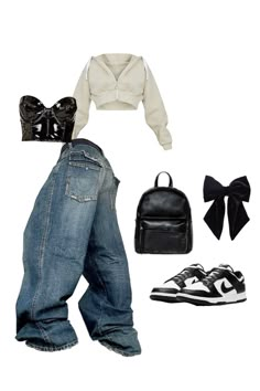 Teen Swag Outfits, Korean Fashion Dress, Hip Hop Outfits, Fashion Inspiration Design, Casual Style Outfits, College Outfits, Teen Fashion Outfits, Swag Outfits, Jean Outfits