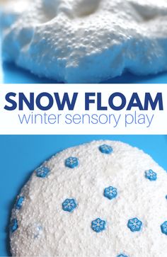 snowfloam is an easy and fun winter activity for toddlers to play with