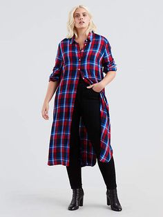 Levi's Ceci Shirt (Plus Size) Plus Sized Outfits, Blue Jean Dress, Clothing Sites, Plus Sized, Plus Size Summer, Contemporary Outfits, Plus Size Womens Clothing, Plus Size Jeans