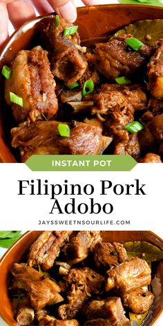 the instant pot recipe for flipping pork adob