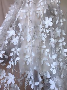 Beautiful Embroidery 3D flower leaf Tulle fabric This is a new style in high quality. Great for wedding dress, evening gown, Costume, cocktail dress, veil This Listing is sell for fabric, not include the dresses Color: off white Width - 53 inches, Length - 40 inches (1 Meter) Wholesale acceptable, please convo me Shipping Time: United Sates: 10-15 working days United Kingdom:10-15 working days Canada: 10-15working days Australia: 10-15 working days Asia:4-8 working days Europe: 10-20 working day White Organza Tulle Fabric With Floral Applique, White Lace Tulle Fabric With 3d Embroidery, White Tulle Fabric With 3d Lace Embroidery, Illusion 3d, Bridal Lace Fabric, Embroidered Lace Fabric, Lace Veils, Ivory Bridal, Gown Prom