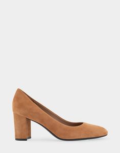 Betsy Tan Genuine Suede Mid Heel Pump – Aerosoles Pumps For Work, Wide Width Heels, Work Heels, Fall Wardrobe Staples, Mid Heel Shoes, Mid Heels Pumps, Chunky Heel Pumps, Comfort Shoes Women, Womens Chunky Heels