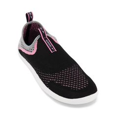 The Speedo Women's Surf Strider Water Shoe is engineered to offer the best support, ultimate breathability and comfort where you need it most. Surf Knit construction offers superior drainage and features quick-drying properties, while the easy on and off technology also makes this a style that works in the both pool or on dryland. Waterproof Walking Shoes, Purple Beach, Water Shoes Women, Heeled Flip Flops, Lightweight Running Shoes, Black Flip Flops, Comfortable Sneakers, Grey Shoes, Beach Shoes