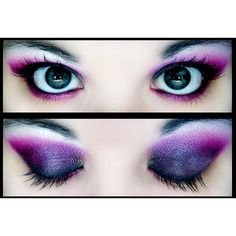 Eyeshadow Styles, Purple Makeup, Purple Eyeshadow, Kesha, Purple Eyes, I Love Makeup, Makeup Tutorials, Eye Make, Pretty Eyes