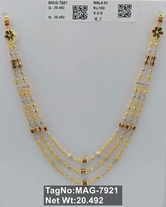 KUBER JEWELLERS R10 Gold Mala, Gold Designs, Makeup Makeover, Layered Necklaces, Makeup, Gold, Quick Saves