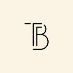 Letter TB BT T B Logo Design Simple B Logo Design, Typography Fashion, Logo Design Simple, Fitness Branding, B Initial, Wood Logo, B Logo, Simple Logo Design