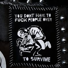 To Survive Patch Mature by foxalive on Etsy Patch Pants, Punk Culture, Crust Punk, Arte Punk, By Any Means Necessary, Riot Grrrl