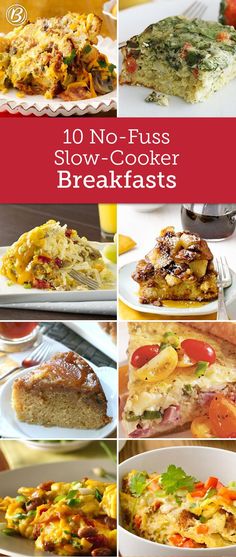 10 no - fuss slow cooker breakfasts that are delicious and easy to make