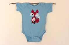 SALE Fox Onesie Hand Stitched Baby Shower by OliveandFriends Future Children, Future Kids, Hand Stitched, Hand Stitching, Baby Stuff, Shower Ideas, Baby Onesies, Baby Clothes