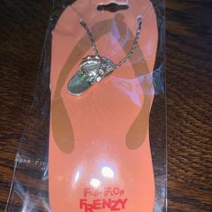 This Item Is Brand New In Package , Never Opened Made By Flip For Frenzy This Flip Flop Pendant Necklace Is In Good Condition Silver Toned, With Small Rhinestones The Measurement Unknown , It Is Still In Package See Pics Girly Accessories, Source Unknown, Flip Flop, Flip Flops, Silver Tone, Pendant Necklace, Brand New, Pendant, Silver