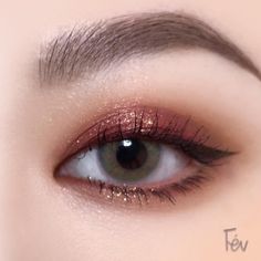 Day Eye Makeup, Bronze Eye Makeup, Korean Makeup Tips, Korean Eye Makeup, Formal Makeup, Ulzzang Makeup, Makeup Idea, Hooded Eye Makeup, Fantasy Photography