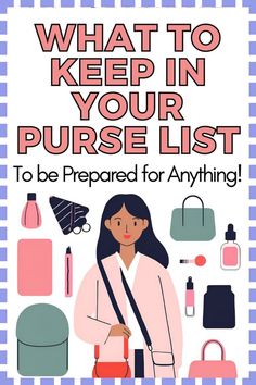 [CommissionsEarned] Wondering What To Keep In Your Purse For Every Scenario? Check Out Our List Of 98 Essential Purse Items Designed To Help You Stay Organized And Ready For Anything. Whether ItS For Everyday Use Or Specific Needs Like School Or Work, This Purse Survival Kit Has You Covered. Get Prepared And Simplify Your Life Now!  Purse Items Must Have | Purse Survival Kit | Purse Essentials For Women | Handbag Essentials List | Handbag Essentials For Work #besttravelessentialsforwomen Handbag Essentials List, What's In My Purse Essentials, Purse List, Travel Purse Essentials, Purse Essentials List, Purse Hacks, Everyday Bag Essentials, School Survival Kits, Packing Essentials List