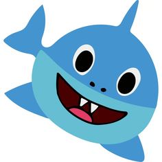 an image of a cartoon character with big eyes and smiling teeth in the shape of a fish