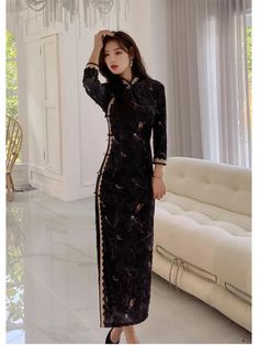 Shipping: Worldwide Express Shipping AvailableDelivery time: 7-15Days Fast ShippingReturns: Fast refund, 100% Money Back Guarantee.SPECIFICATIONSBrand Name: UVRCOSMaterial: PolyesterFabric Type: VELOURTraditional Chinese Clothing: CheongsamsOrigin: Mainland ChinaModel Number: UVRCOS-6232Production location: Velvet Cheongsam DressProduct performance: Qipao Party DressesScope of use: Slim VestidosQipao Dresses quality: excellent Cheongsam Modern Dress Shanghai Tang, Long Sleeve Cheongsam, Qipao Dress Modern Chinese Style, Cheongsam Modern Dress, Qipao Dress Modern, Black Qipao, Chinese Dress Modern, Modern Chinese Dress, Chinese Dress Cheongsam