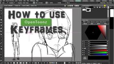 an image of how to use the keyframes tool in photoshopped animation