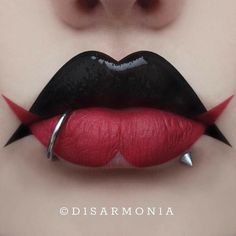 Piercing Mouth, Lip Art Makeup, Drag Make-up, Gothic Makeup