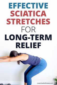 lower back exercises pain sciatic nerve sciatica relief Sciatic Stretches, Stretches For Sciatica, Sciatic Nerve Stretches, Sciatic Nerve Relief, Chronic Lower Back Pain