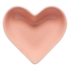 a pink heart shaped object on a white background