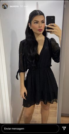 Casual Oufits, Fiesta Outfit, Long Sleeve Skater Dress, Pretty Prom Dresses, Classy Dress Outfits, Looks Black, Easy Trendy Outfits, Causual Outfits, Curvy Outfits