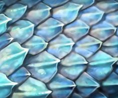 a close up view of the scales of a snake's skin with blue and white colors