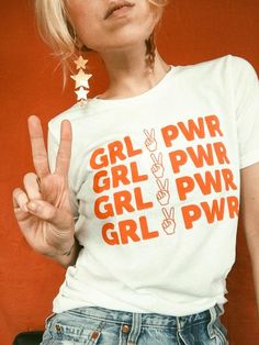 Girl Power Tattoo, Girl Power Tee, Powerful Women Quotes, Girl Power Playlist, Glitter Tee, Feminist Shirt, Vintage Inspired Jewelry, Cara Delevingne, Fashion Quotes