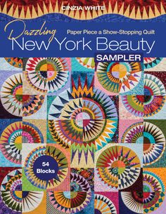 the new york beauty sample book, featuring circular quilts and colorful circles on it