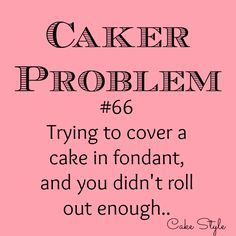 a pink background with the words caker problem 66