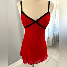 This Victoria’s Secret 2 Piece Lingerie In Red With Black Lace Trim Is Beautiful When Purchased, The Tags Were Removed And Item Was Laundered But Then Packed For A Move And Never Worn! Priced To Sell With A Shipping Discount, Tap On Buy Now!! Size: Top Xs/S Bottom M/L Put This Together With Other Items In My Closet (Shoes, Dresses, Jackets, Jewelry) And Create A Bundle So You Can Save A Bundle On Shipping!! New To Poshmark? Sign Up Now With My Code: Dcurlyq2 And Save $10 On Your First Order. Victoria’s Secret, Women Lingerie, Black Lace, Women's Intimates, Lace Trim, Lingerie, Black And Red, Lace, Things To Sell