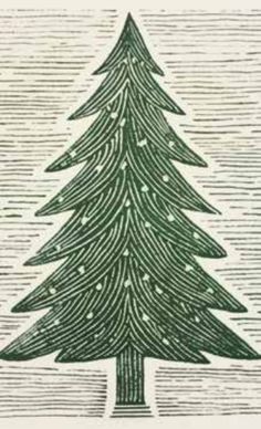 a drawing of a christmas tree with stars on it's top and bottom half