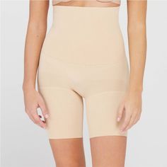 Our Remarkable Results Mid-Thigh Shaping Short Uses Breathable, Comfortable Compression To Tone The Tummy And Thighs, And Also Give You A Perky Rear View. Best Of All? The High-Waist Construction Provides Added Tummy Control And Eliminates Muffin Top, While The Lightweight, Seamless Design Offers Sleek, Easy Wear For Every Day. High Stretch Smoothing Beige Bottoms, Compressive Shapewear With Short Leg, Beige Compression Shapewear With High-cut Leg, Compressive Beige Shapewear, Seamless Full Coverage Workout Bottoms, Compressive Beige Shapewear Bottoms, Summer Shaping Full Coverage Bottoms, Summer Full Coverage Shaping Bottoms, Beige High Stretch Mid-thigh Bottoms