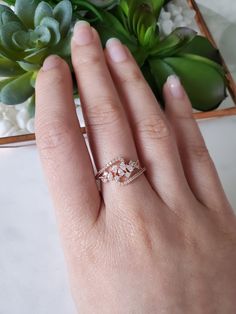 "Zig Zag Design Band Ring Band Width: 1/16\" (0.1 cm) to 7/16\" (1.0 cm) Ring Size: 6.5 (One size only) Weight: 2g Material: Rhodium or Rose Gold plated over brass, cubic zirconia The gems on the side do not go all the way around the band, only the front part of the ring." Rose Gold Cubic Zirconia Flower Ring As A Gift, Rose Gold Cubic Zirconia Flower Promise Ring, Rose Gold Stackable Promise Rings With Open Band, Rose Gold Open Ring Stackable Promise Rings, Promise Midi Rings In Rose Gold With Ethical Diamonds, Sparkling Rose Gold Fine Jewelry Rings, Rose Gold Cubic Zirconia Flower Ring, Rose Gold Open Ring Midi Rings For Promise, Rose Gold Open Ring Midi For Promise