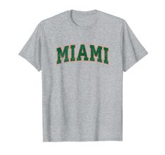 PRICES MAY VARY. Show off your Miami Florida pride with this trendy oversize sports letters shirt. Vintage Miami FL shirt with retro sports design. Classic distressed & gently worn athletic graphic design shirts. This vintage hometown shirt makes a great gift idea for those who love Miami Florida. Lightweight, Classic fit, Double-needle sleeve and bottom hem Sports Letters, Vintage Miami, Design Shirts, Retro Sports, Sports T Shirt, Athletic Sports, Miami Florida, Sports Design, Miami Fl