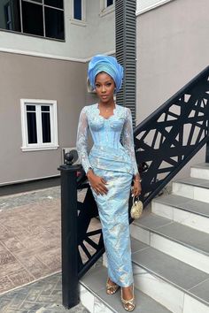 Lace Gown Styles Aso Ebi, Gown Dress For Women, Lace Gown Dress, Nigerian Traditional Dresses, Aso Ebi Dresses, Nigerian Dress, Latest Aso Ebi Styles