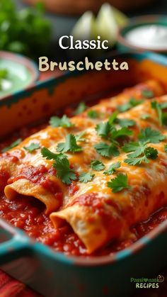 Cheesy, saucy, and bursting with flavor! These Chicken Enchiladas are always a hit at dinner. What do you top yours with—sour cream, guac, or salsa?  Ingredients & Instructions:    Preheat oven to 375°F. In a bowl, mix 3 cups shredded cooked chicken, 1 cup shredded cheese, 1/2 cup sour cream, and 1/2 cup enchilada sauce. Fill 8 flour tortillas with the mixture, roll tightly, and place seam-side down in a greased baking dish. Pour 2 cups enchilada sauce over the top and sprinkle with 1 cup shredded cheese. Bake for 20-25 minutes until bubbly. Garnish with chopped cilantro and serve warm.