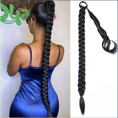 PRICES MAY VARY. 1.【Braided Ponytail Material】: Braided ponytail extension, long straight ponytail extension made with High quality heat resistant synthetic fiber- Skin-friendly and harmless. 2.【Long braided ponytail Specification】: Ponytail extension length: 24/30inch, color: 1B, 4#, dark brown; weight: 140/160 ±10gram, you can try Different ponytail hairstyles. Such as: hair bun, bubble ponytail, double ponytail and so on. Can help you regain your self-confidence and be yourself. 3.【Elegant an Braided Ponytail Extension, Long Braided Ponytail, Stylish Ponytail, Double Ponytail, Ponytail Hair Piece, Bubble Ponytail, Straight Ponytail, Braided Ponytail Hairstyles, Ponytail Hair Extensions