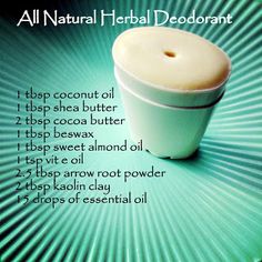 Diy Deodorant Spray, Herbal Deodorant, Deodorant Recipes, Diy Deodorant, Homemade Deodorant, Homemade Cosmetics, Diy Kosmetik, Diy Body Care